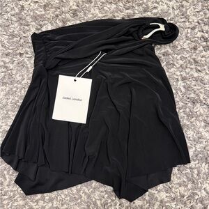 Jaded London Draped Black mini Skirt